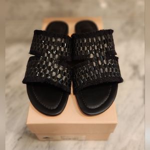 Alexandre Birman Kate Flat Sandal Size 38.5